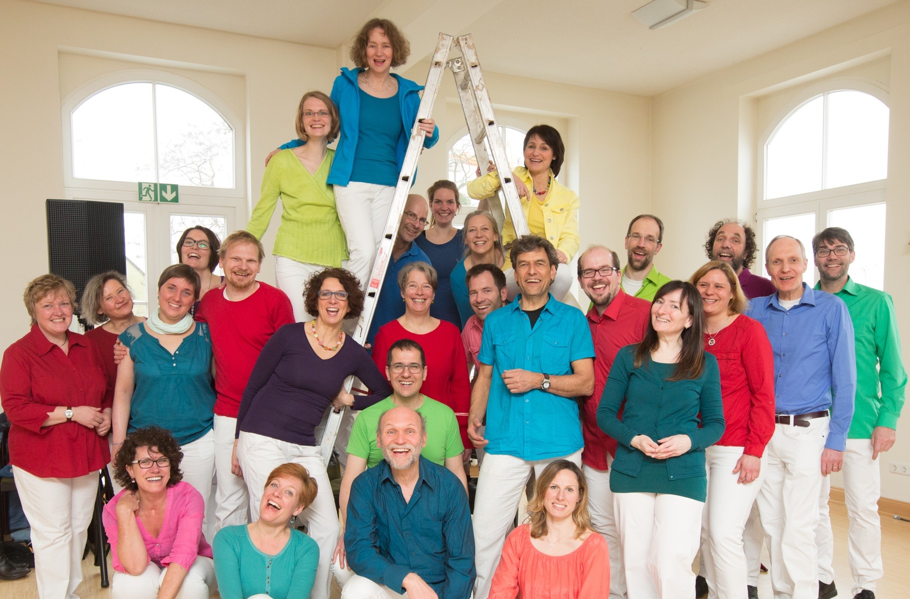 bunter Gospelchor in Hannover mit Rebekka Steil und Frank Wedel
